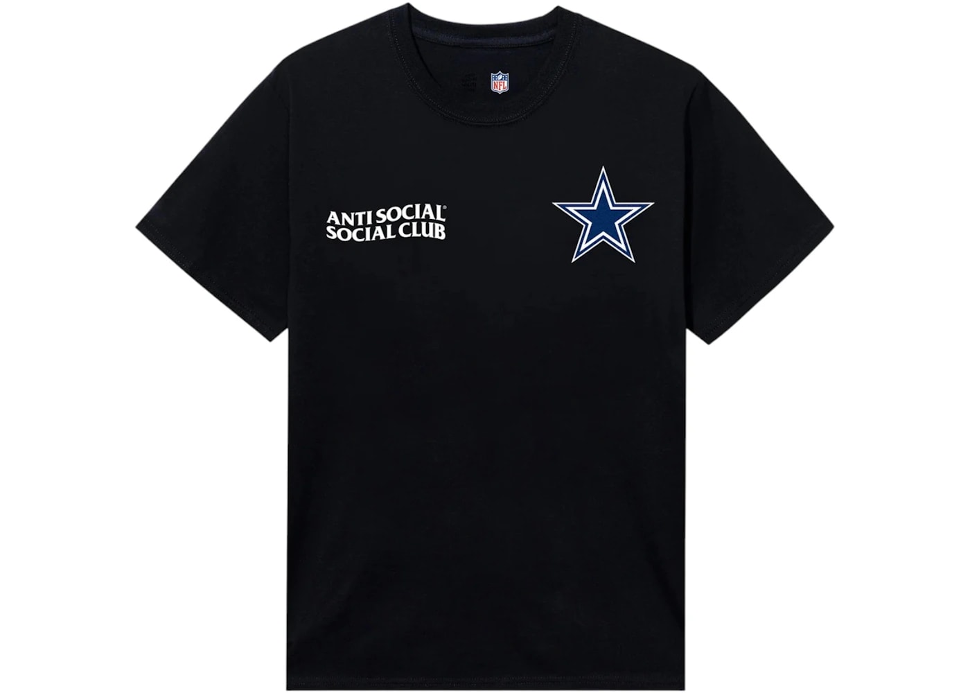 Anti Social Social Club x Dallas Cowboys Team Tee Black