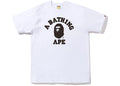 BAPE Distortion College Tee White Black