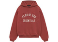 Fear of God Essentials Kids Fleece Hoodie Crimson