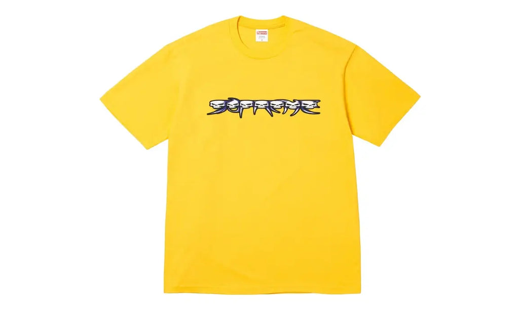 Supreme Skulls Spellout yellow