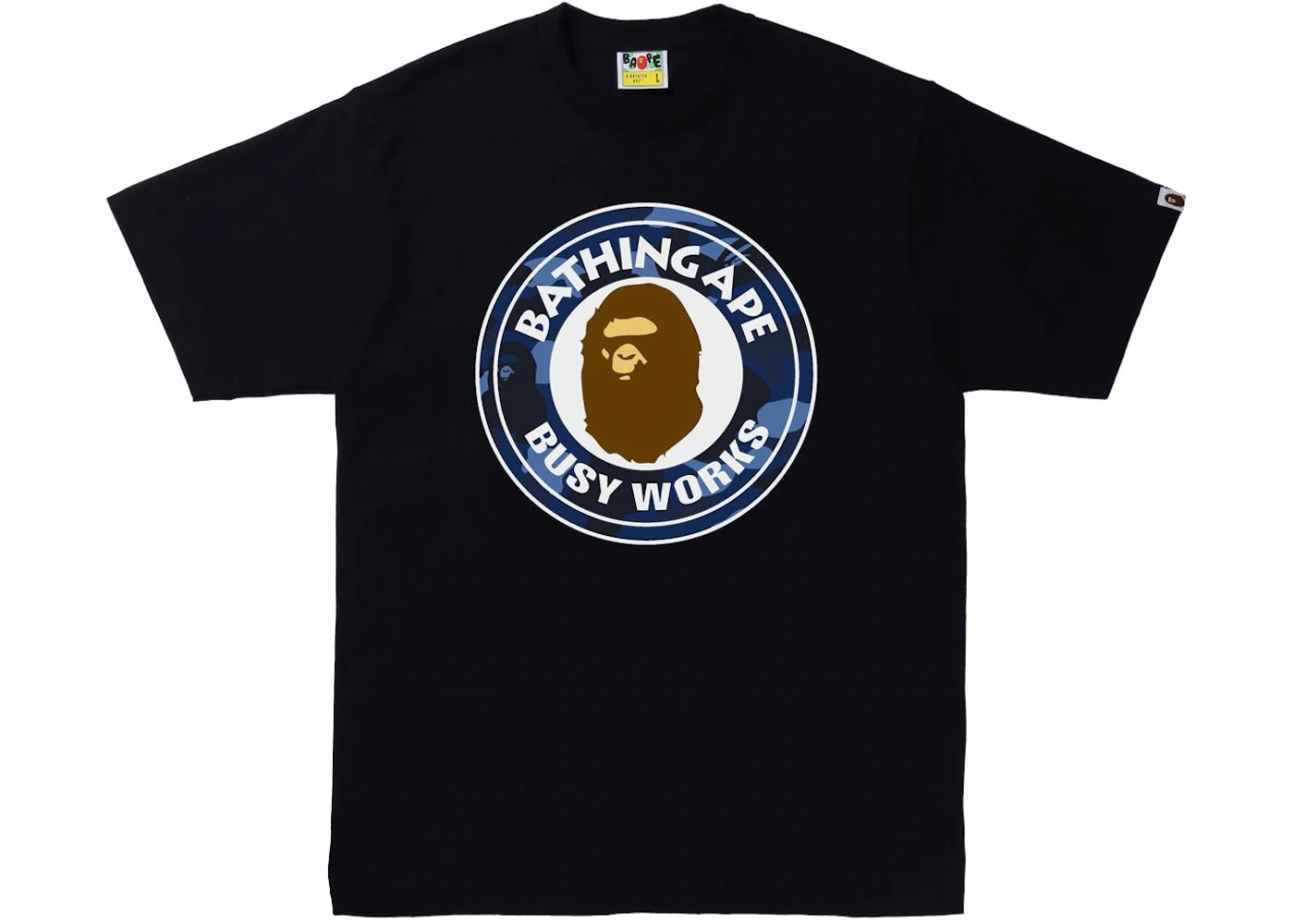 BAPE Color Camo Busy Works Tee (SS22) Black/Navy