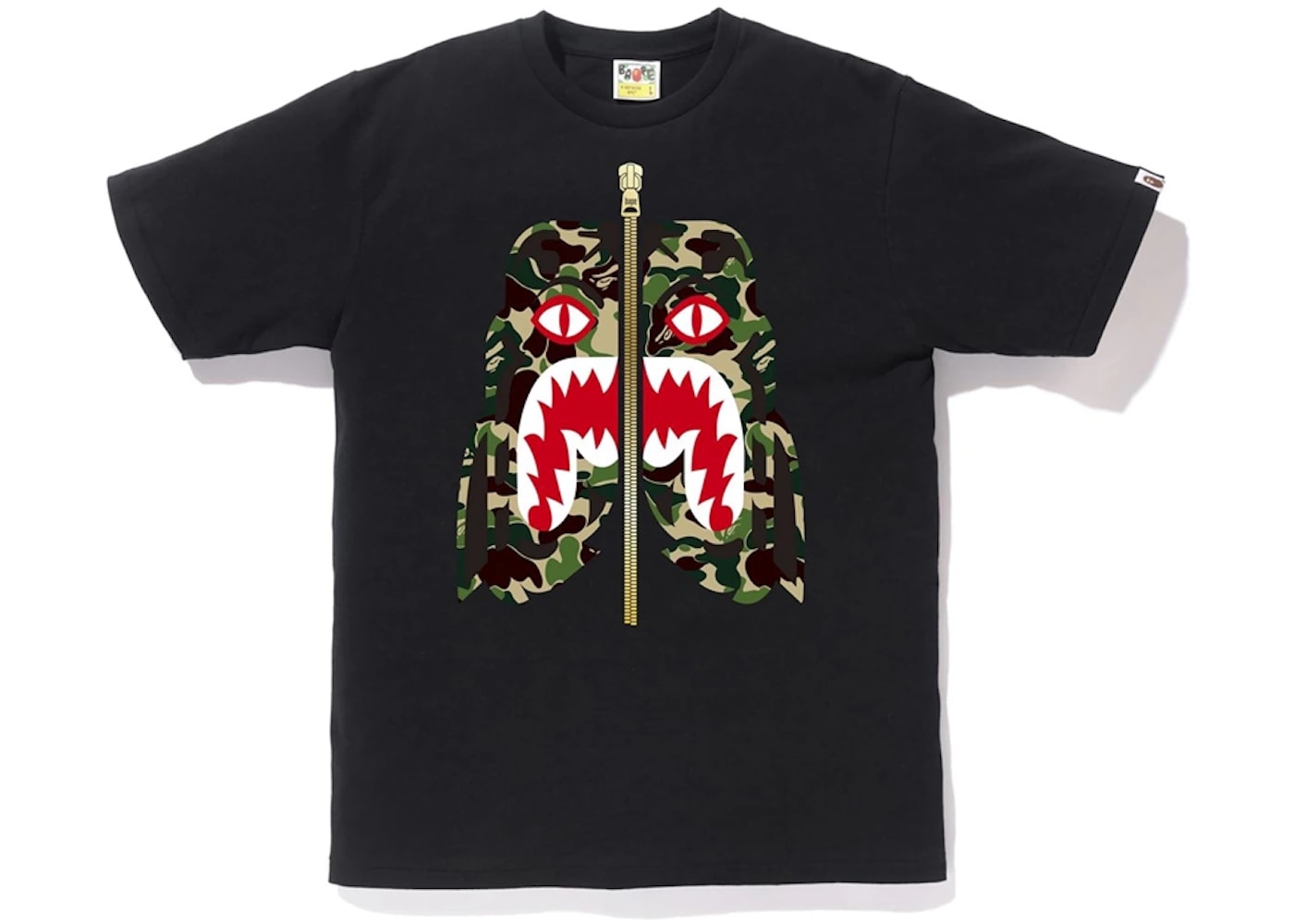 BAPE ABC Camo Tiger Tee Black/Green