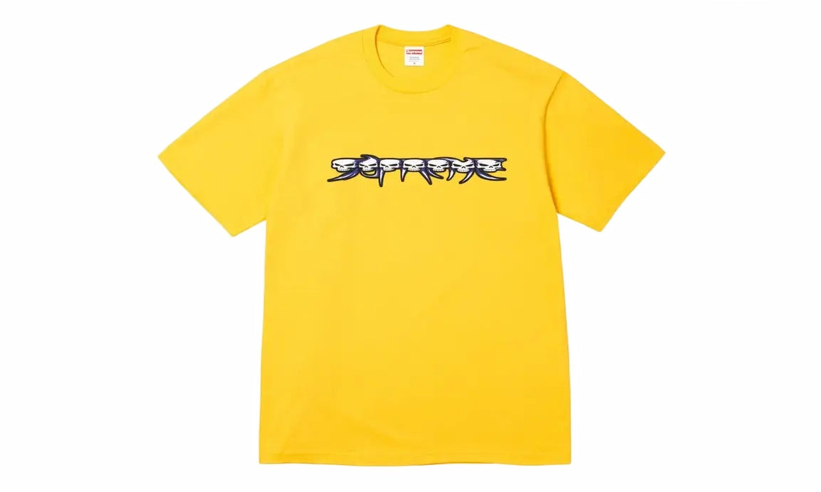 Supreme Skulls Spellout yellow