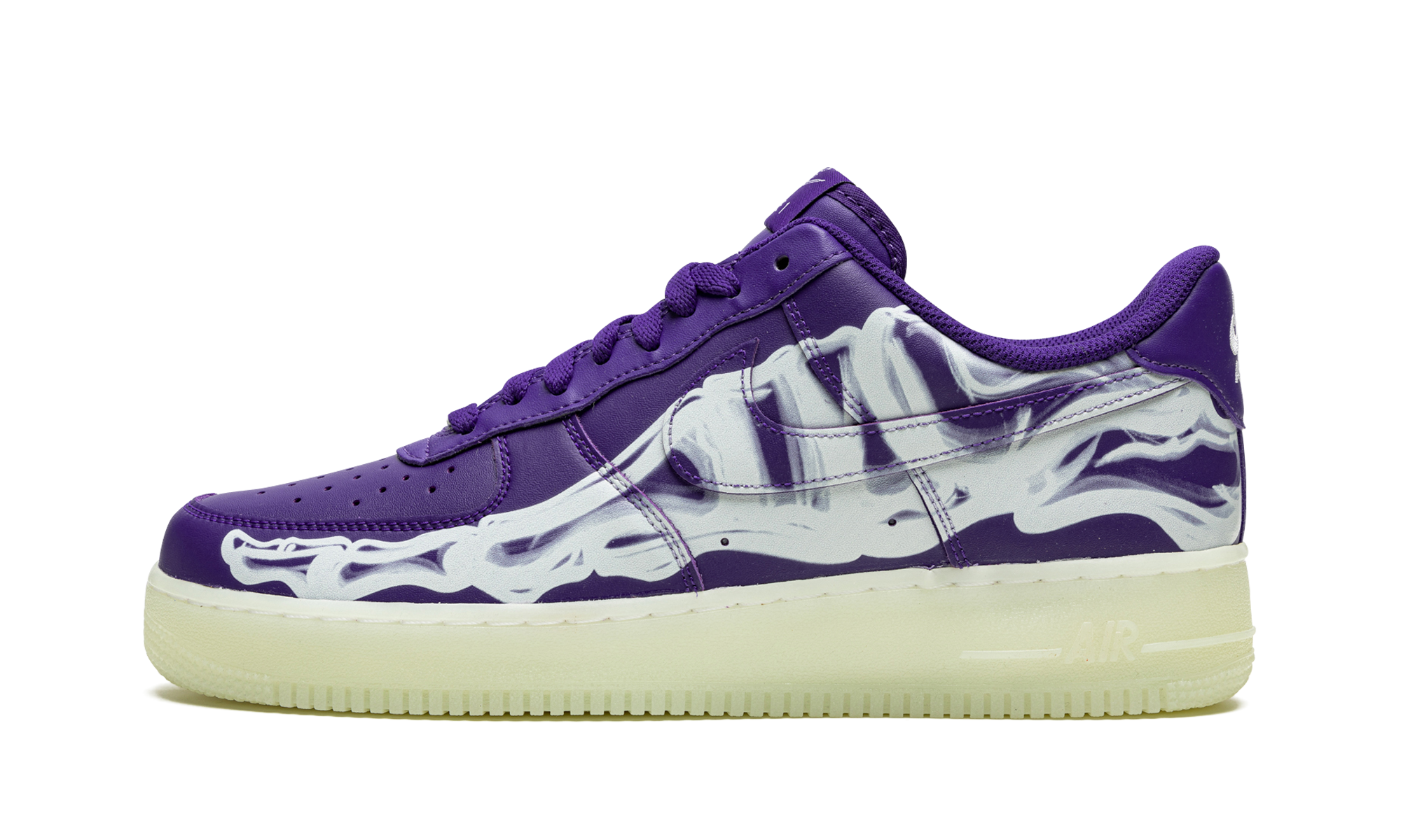 Nike Air Force 1 Low '07 QS Purple Skeleton Halloween (2021)