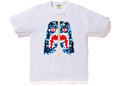 BAPE ABC Camo Tiger Tee White/Blue