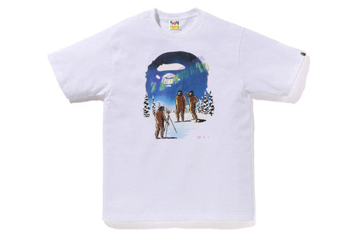 BAPE T-SHIRT AURORA APE HEAD TEE