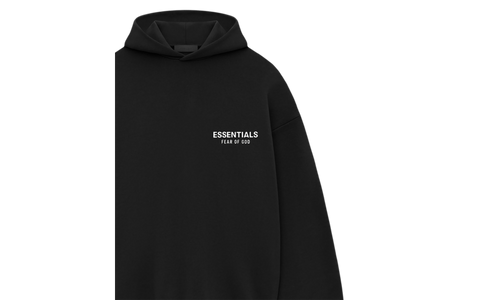 Fear of God Essentials Fleece Hoodie (FW24) Black