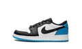 Jordan 1 Retro Low OG Black Dark Powder Blue (GS)