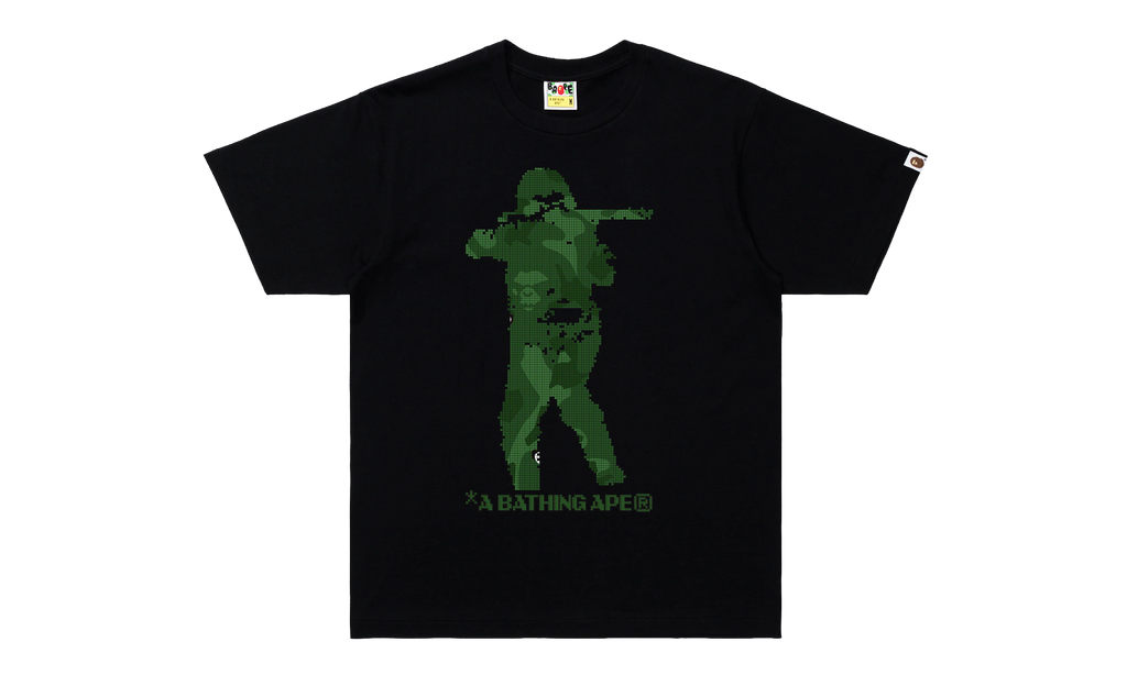 BAPE Bitmap Soldier Tee White