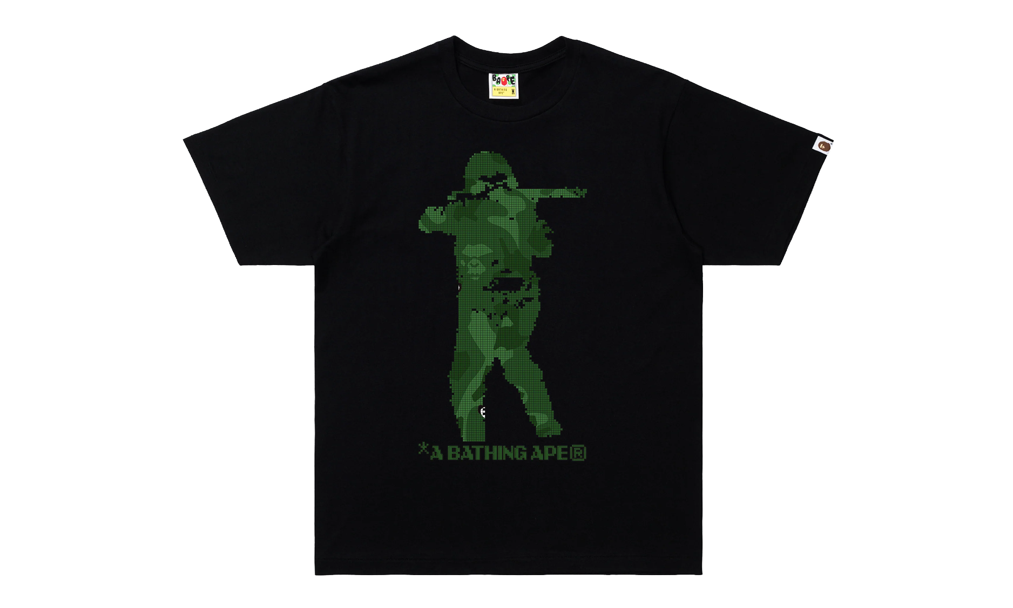BAPE Bitmap Soldier Tee White