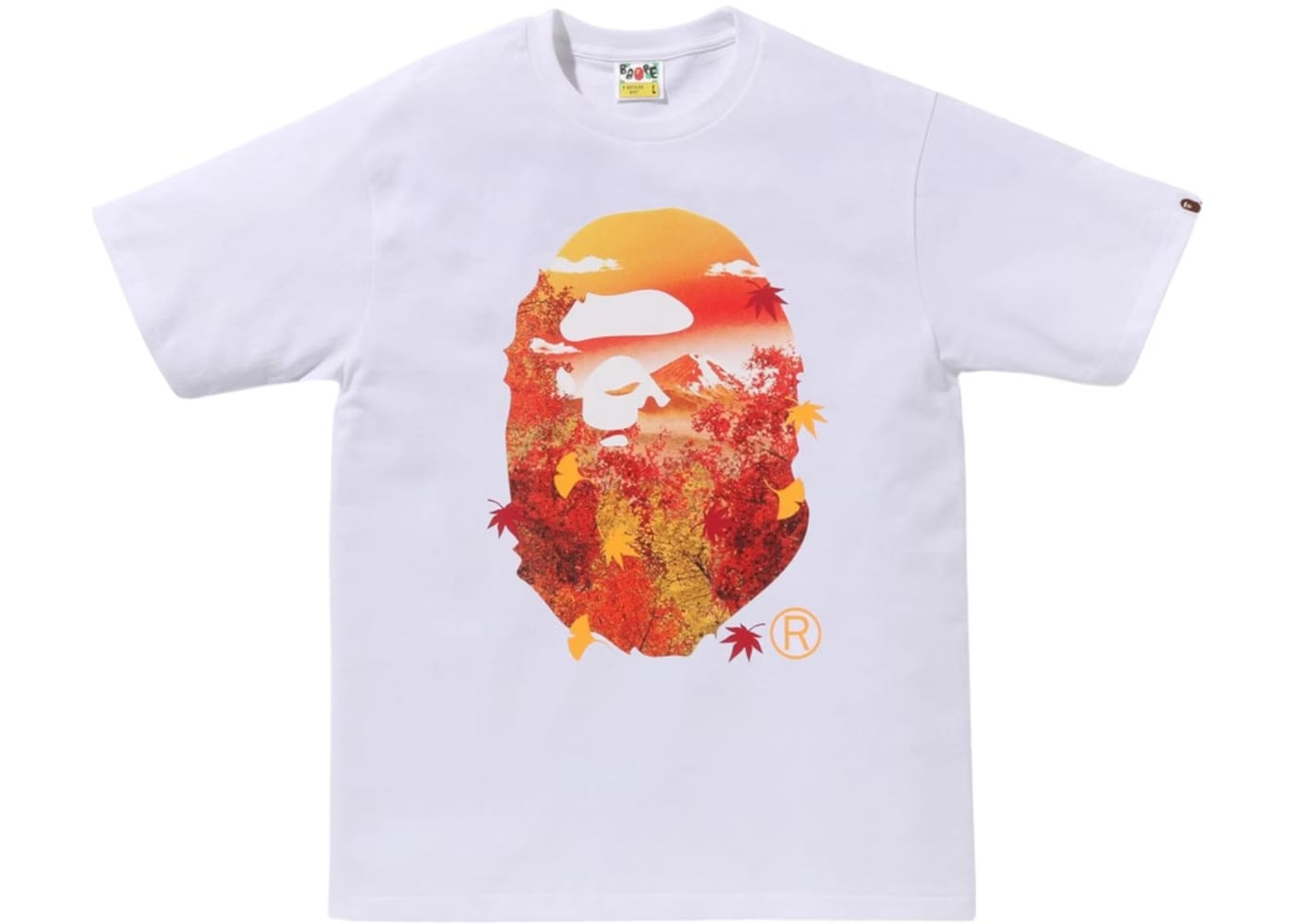 BAPE Japan Autumn Ape Head Tee White