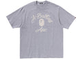 BAPE Chain Stitch College Relaxed Fit Tee Grey