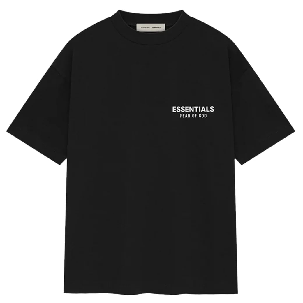 Fear Of God Essentials Classic Fit Short-Sleeve Tee ‘Jet Black’ (SS25)